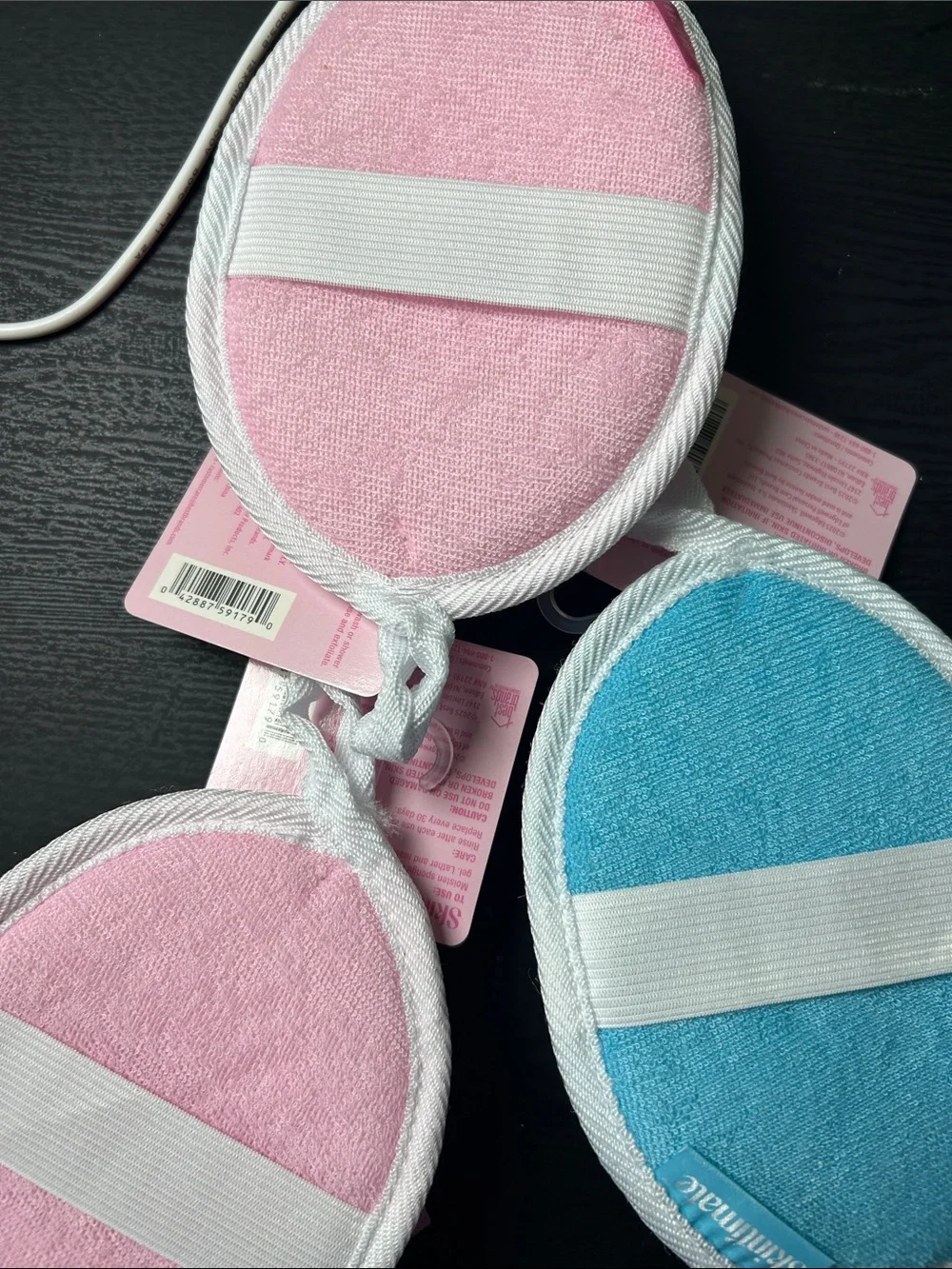 Skintimate Kids Dual-Sided Cleansing Pad - Pink & Blue